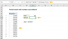 Excel formula Position of first partial match Exceljet